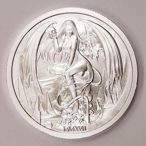 2017 Temptation of the Succubus - BU Finish by Pheli Mint, 2oz .999