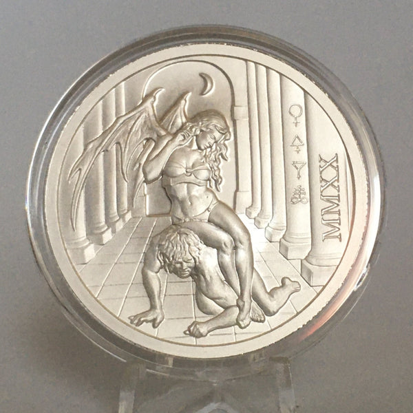 2020 Temptation of the Succubus - BU Finish by Pheli Mint, 2oz .999