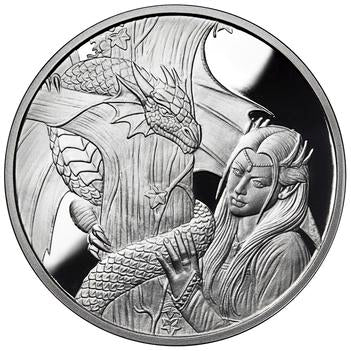 Kindred Spirits - Anne Stokes Dragons Collection - 1oz .999 Silver