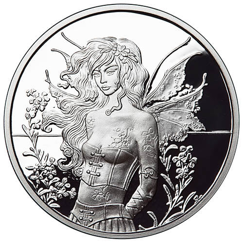 5 Wall Flower - Amy Brown Collection - 1oz .999 Silver Proof Round